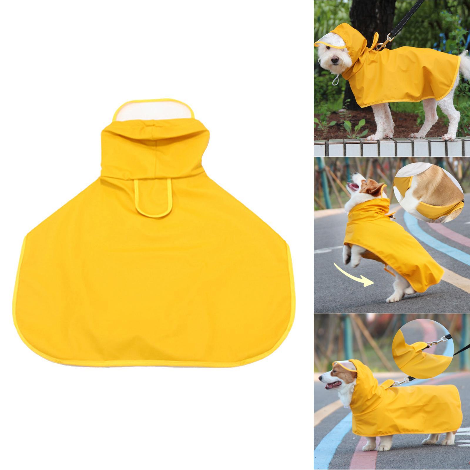 Outdoor Dog Rain Coat Pet Dogs  Raincoat Rain Wear Hooded