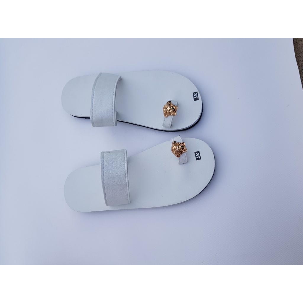 sandal đồng nai dép sỏ ngón nữ đế trắng quai trắng size từ 35 nữ đến 42 nữ