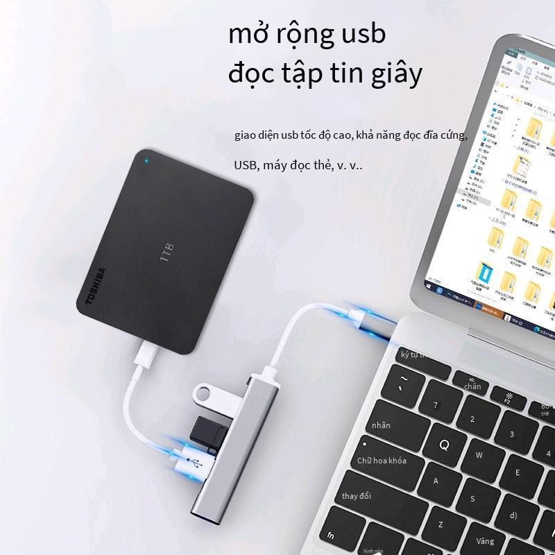 Bộ chia mở rộng usb3.0 thuận lợi nhất type-c máy tính xách tay đa cổng chuyển một kéo bốn trung tâm dock mở rộng usb