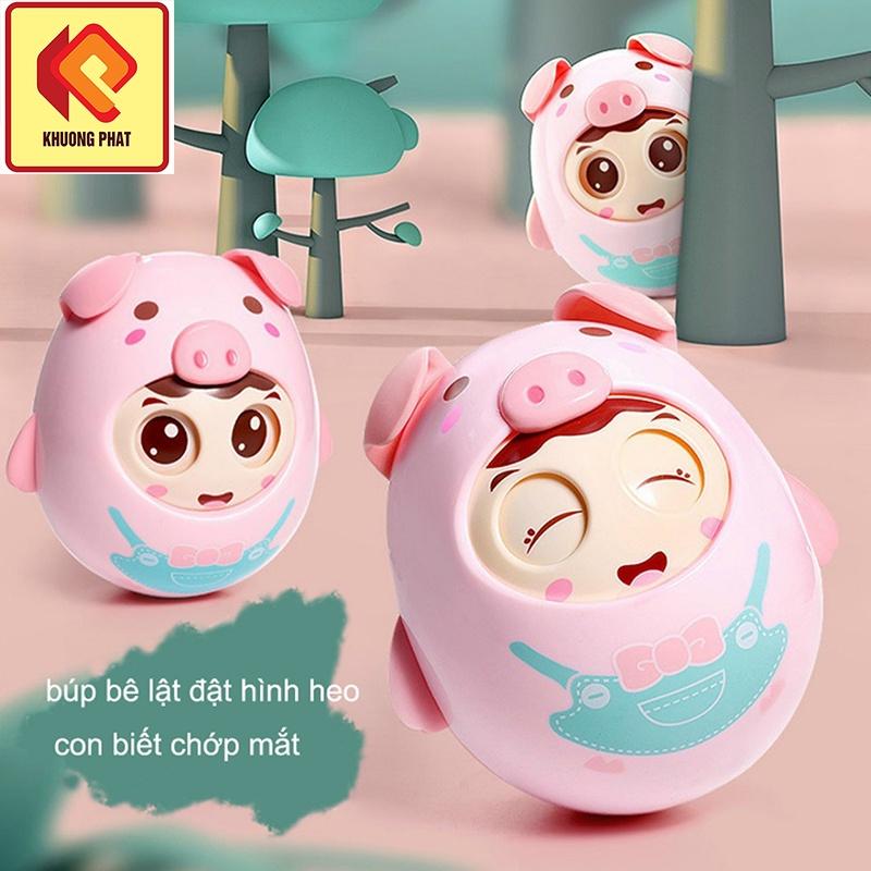 Lật Đật Heo Con Đồ Chơi Tinh Nghịch Chớp Mắt Có Chuông Nhẹ Nhàng Cho Bé. Siêu dễ thương