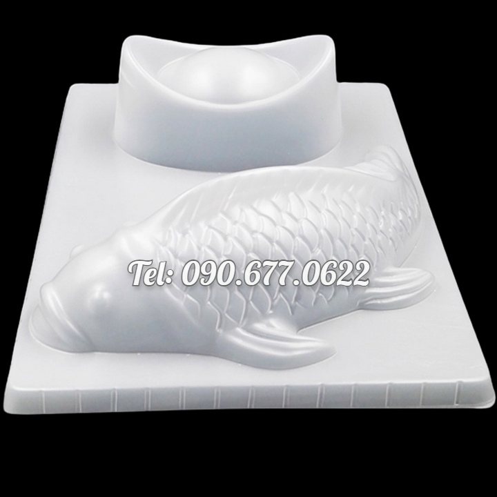 Khuôn làm bánh, rau câu, khuôn ép xôi, giò chả cá chép, thỏi vàng – Loại 26 cm - Mã số 1744
