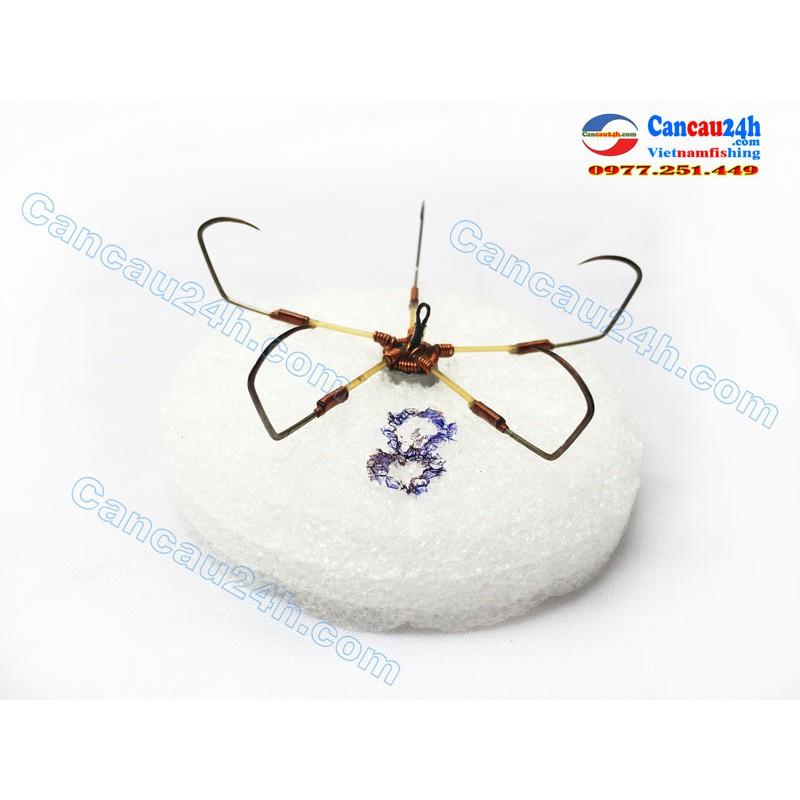 Lưỡi câu Ngũ 8 dáng Mác, lưỡi câu ngũ mác 8 giá rẻ tại Hà Nội