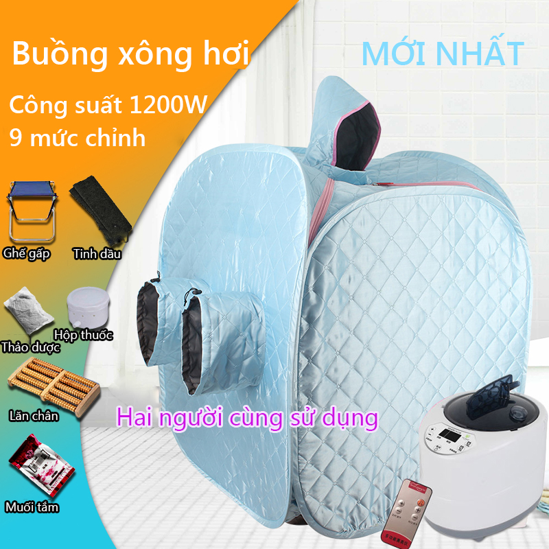 Lều xông hơi cao cấp 3 lớp - Lều xông hơi tự bơm hơi lều xông hơi gia đình chất lượng cao lò hơi 2L