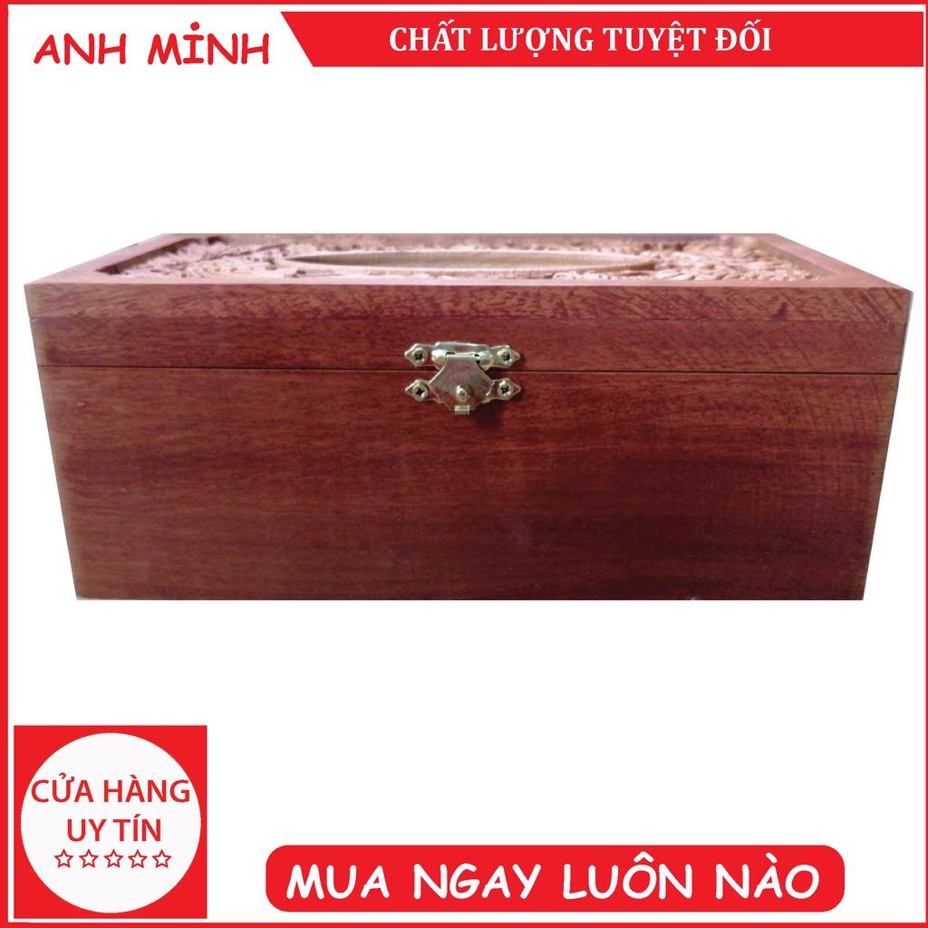 Hộp đựng giấy ăn gỗ cao cấp sang trọng - dụng cụ gia đình Anh Minh