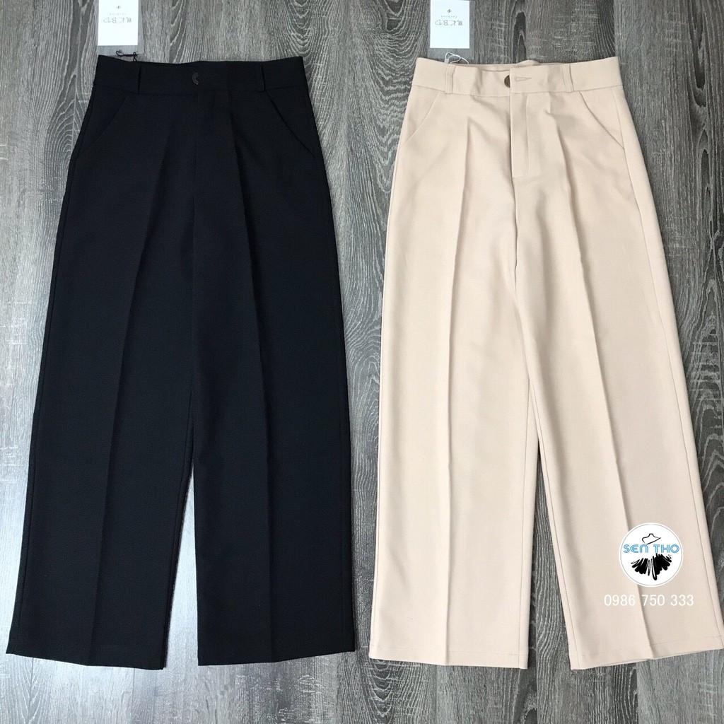 Quần Suông Nữ Công Sở Ống Rộng, Quần Culottes Có Khóa Kéo Siêu Xinh. Mặc Chân Dài Miên Man