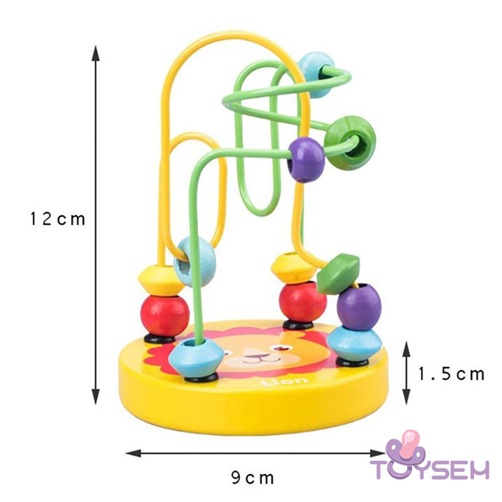 Đồ chơi luồn hạt gỗ cho bé phát triển tư duy trí não - Quà tặng sinh nhật cho bé