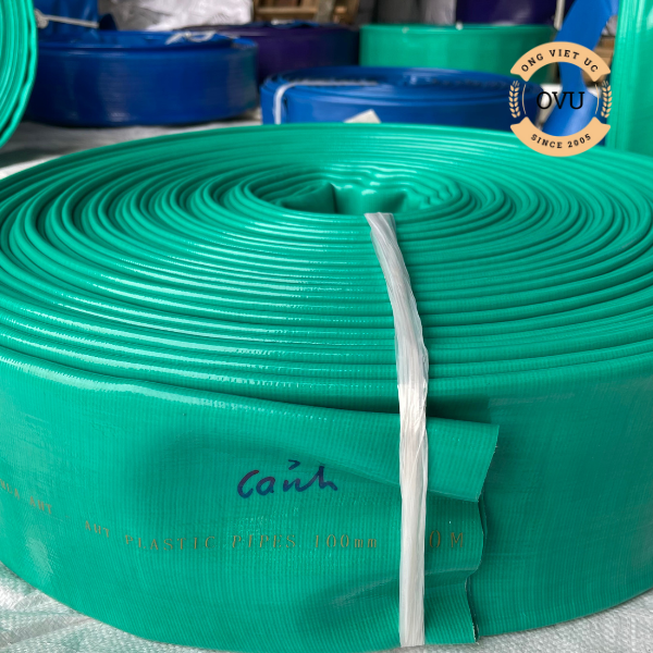 Ống bạt xanh ngọc phi 100mm loại 28C - Ống bạt bơm cát sỏi Việt úc