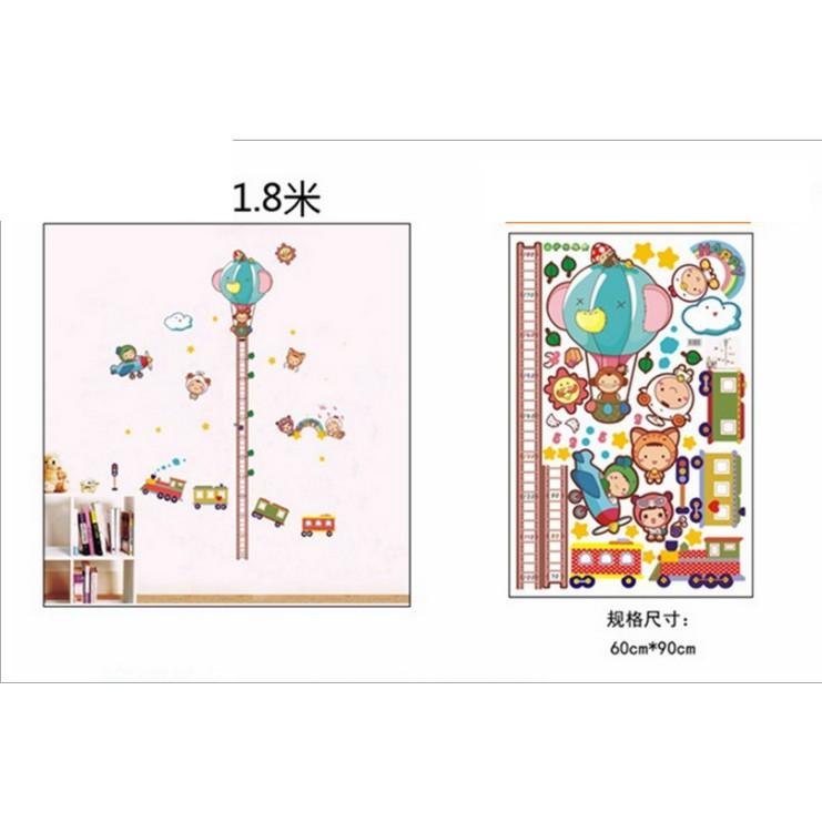 Decal thước đo cho bé các nhân vật đáng yêu