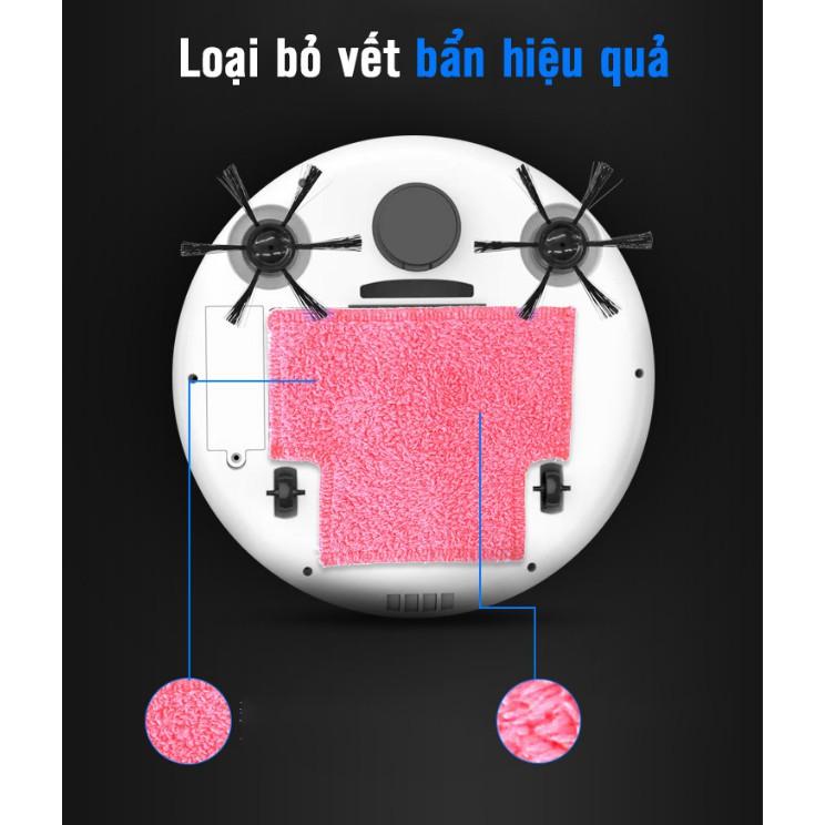 Robot Làm Sạch 3 Trong 1 OneTouch - Robot vacuum cleaner mopping the house  (Trắng Be)