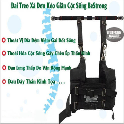 Đai Treo Xà Đơn Kéo Giãn Cột Sống Cho Người Thoát Vị, Thoái Hóa, Đau Lưng