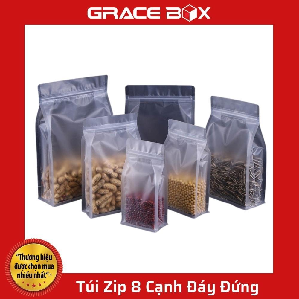 Túi Zip Thực Phẩm 8 Cạnh Nhám Trong (Hàng Nhập