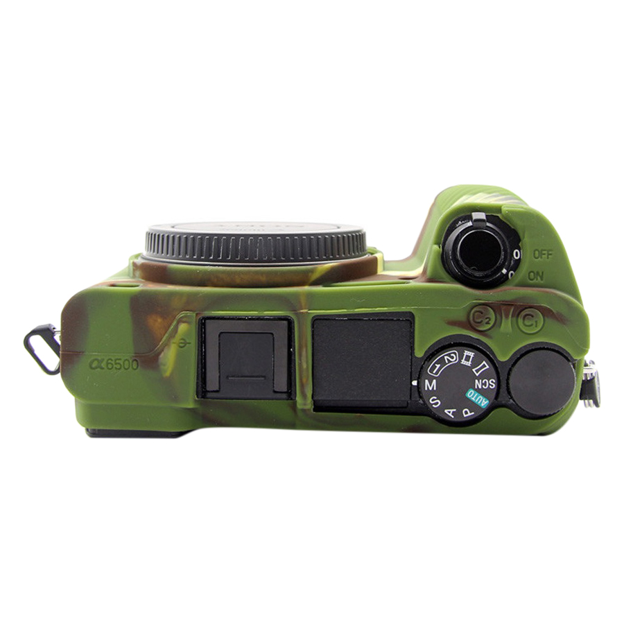 Bao Silicon Puluz Cho Máy Sony A6500 - Màu Camouflage - Hàng Nhập Khẩu