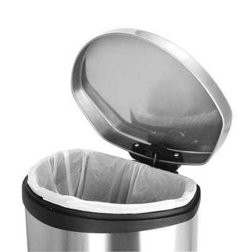 Thùng rác inox chân đạp hình vỏ sò