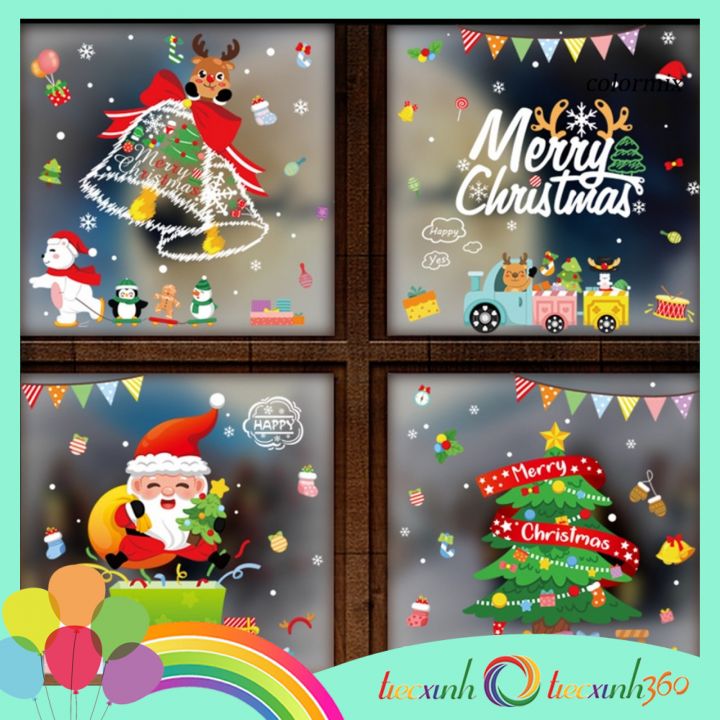 Decal tĩnh điện trang trí Noel 20 x 30 cm