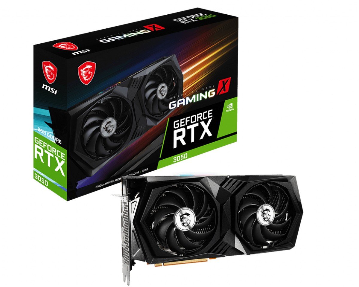 Card màn hình MSI RTX 3050 GAMING X 8G - Hàng Chính Hãng