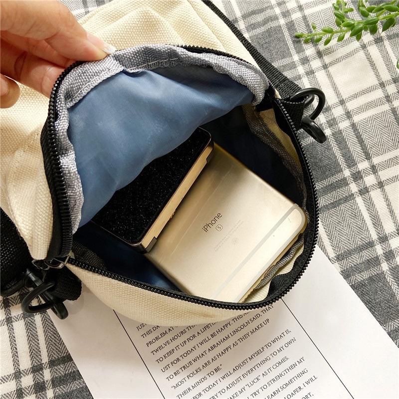 Túi đeo chéo nữ mini hình Gấu Chuột dễ thương, đựng phụ kiện tiện lợi