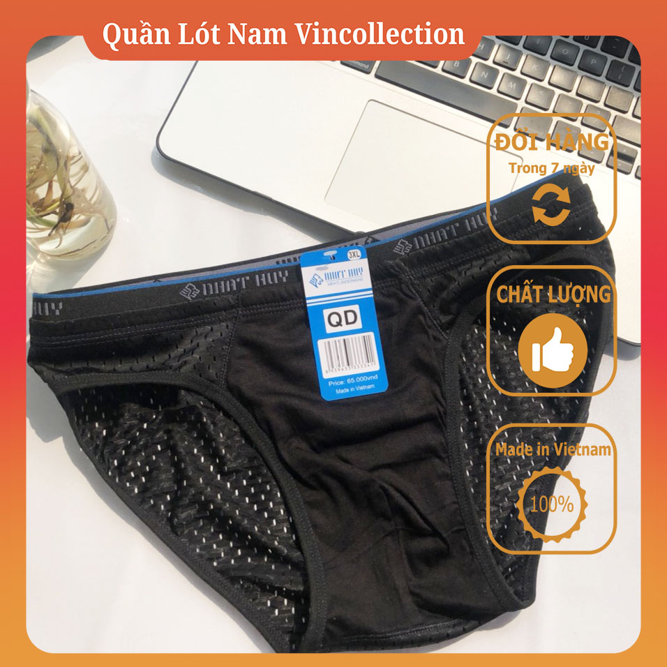|Combo 5| Quần Lót Nam Chéo  Nhật Huy Vải Lưới Thông Hơi Li Ti Lỗ Nhỏ Cao Cấp Quan lót Của Nam Quần xi líp nam lọt khe to- nhỏ thun lạnh sexy cao cấp - Quần Lót Nam Nhật Huy