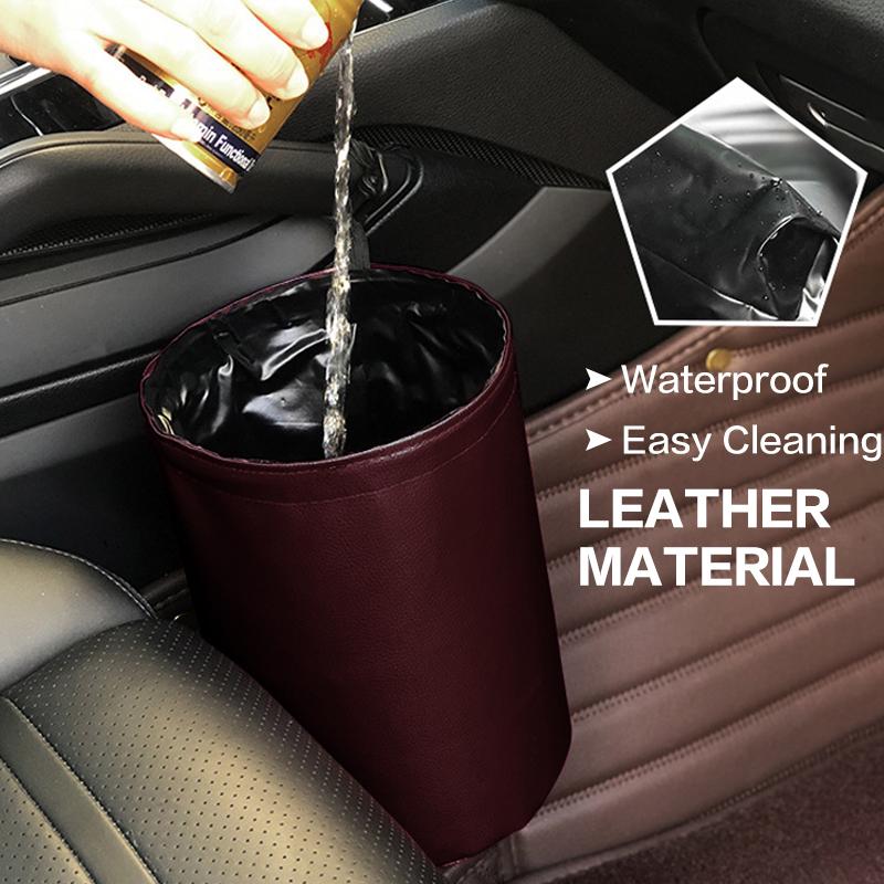 Túi Da Đựng Rác Tiện Lợi Cho Xe Ô Tô