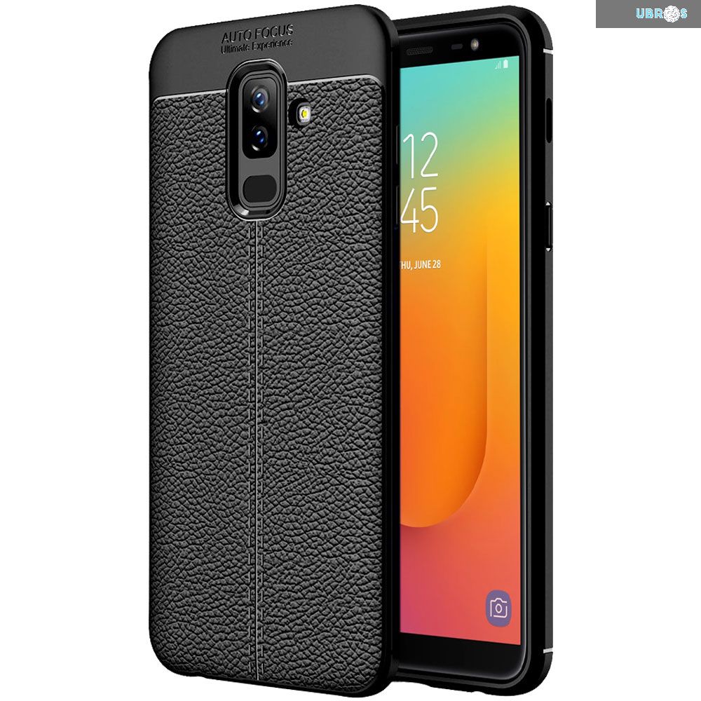 Ốp lưng silicon dẻo giả da chính hãng Auto Focus cao cấp dành cho Samsung J8 2018
