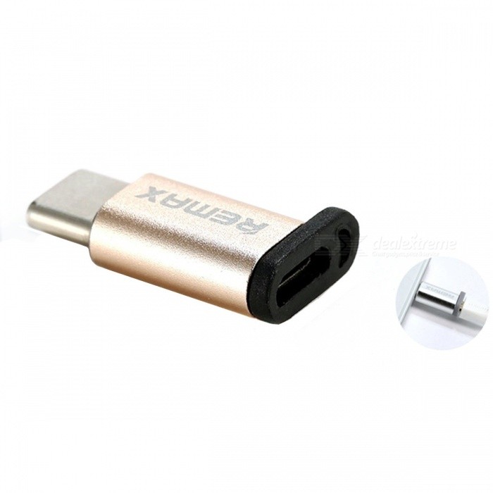 Đầu chuyển đổi từ Micro USB sang USB type C Remax RA-USB1 - Hàng Nhập Khẩu