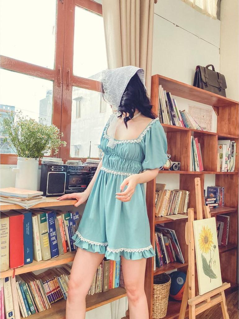 Đầm xanh ngọc Bluebell Dress Gem Clothing SP006200