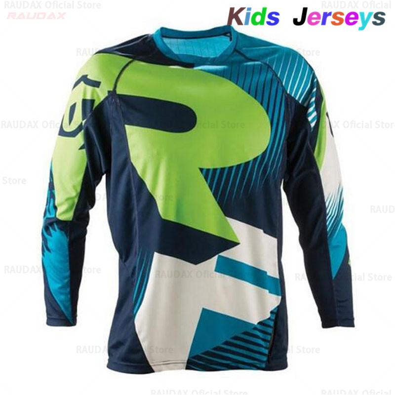 2023 RF Trẻ Em Nhanh Khô Motocross Jersey Trẻ Em Xuống Dốc Xe Đạp DH Áo Sơ Mi Xe Máy Quần Áo Ropa Cho Bé Trai MTB Áo Thun Color: 8 Size: S