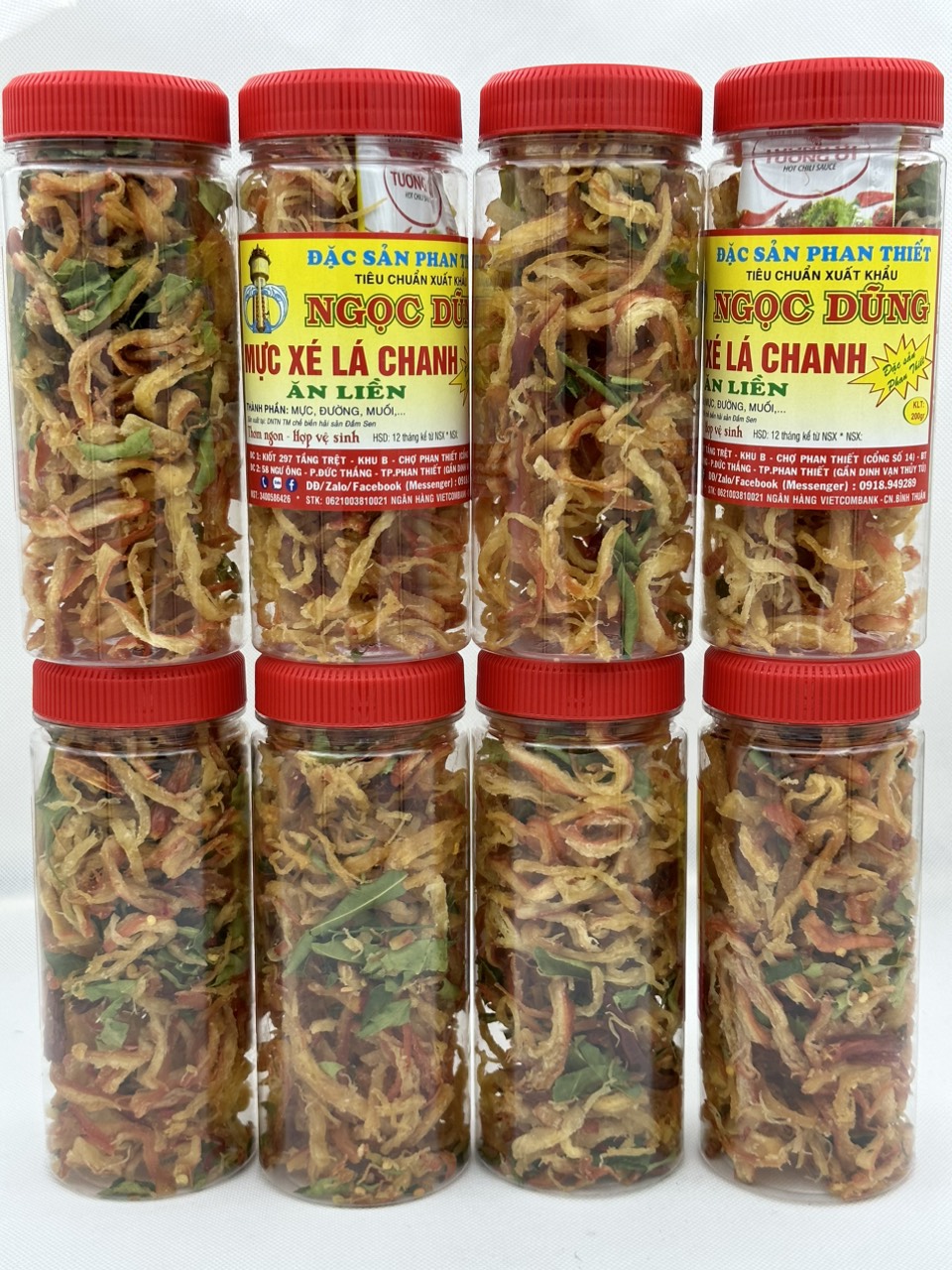 Mực xé lá chanh hộp 200 gram đã chế biến ăn liền ngon ơi là ngon của shop Đặc Sản Biển Phan Thiết NGỌC DŨNG. Hạn sử dụng 12 tháng kể từ ngày đặt hàng