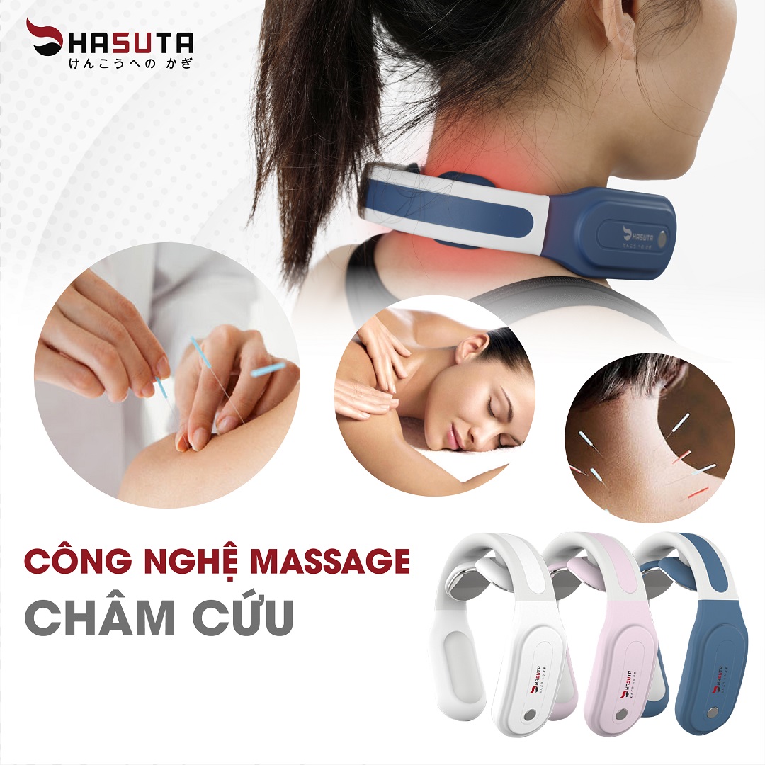 Máy massage cổ HASUTA HMN-160  - Hàng chính hãng