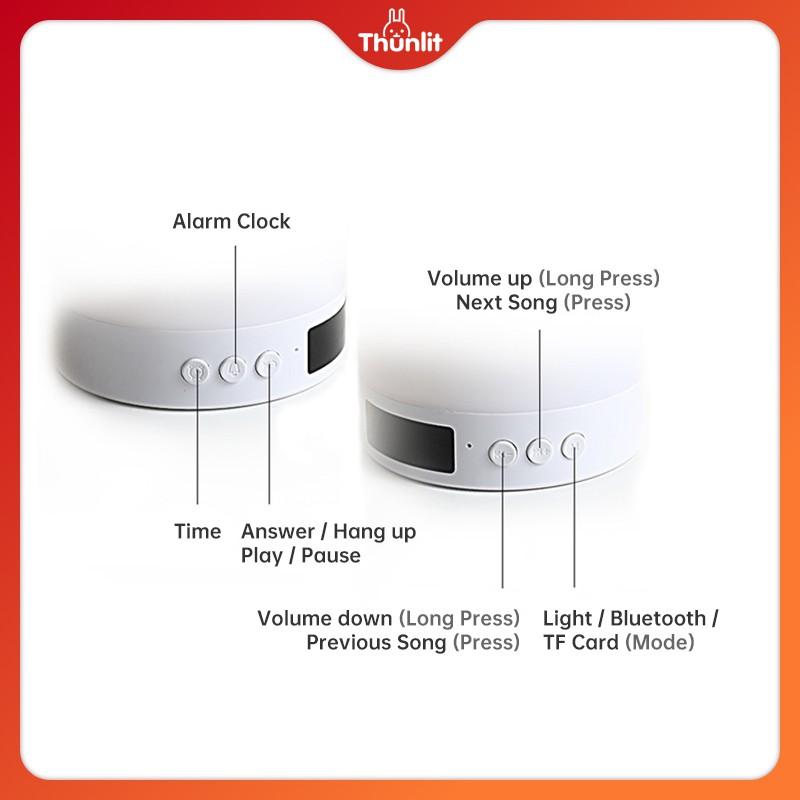 Loa Bluetooth Không Dây Có Đèn 7 Màu Thay Đổi Phạm Vi Kết Nối 10m