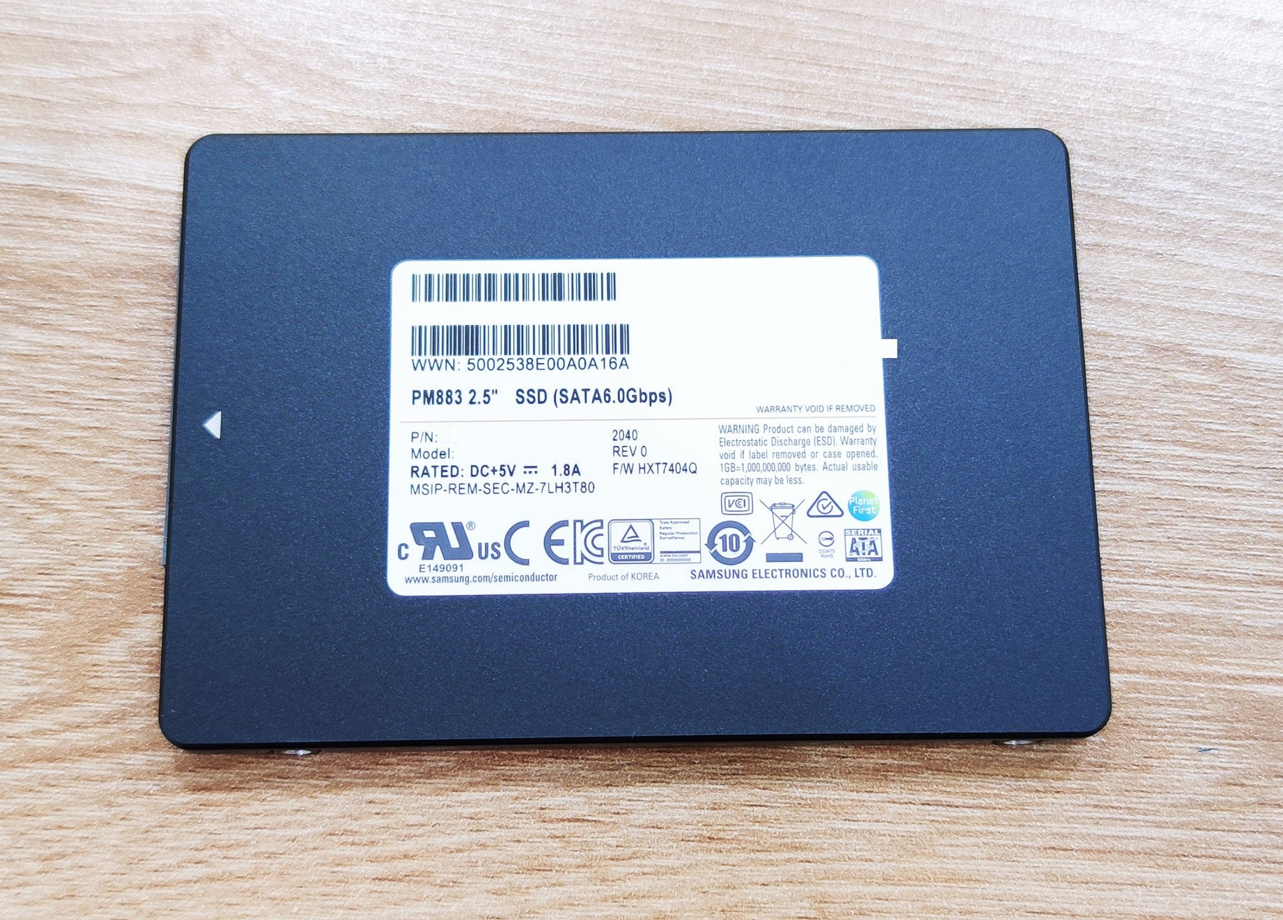 Ổ Cứng SSD Enterprise Samsung PM883 - Hàng Nhập Khẩu