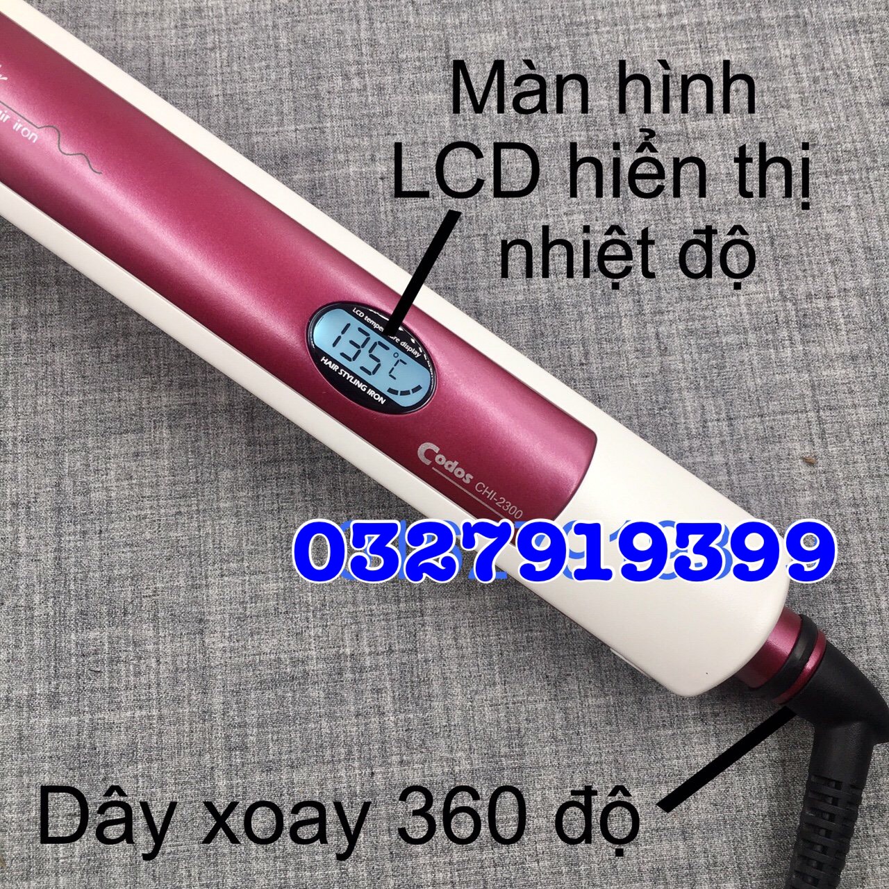 Máy duỗi tóc cao cấp Codoss 2300
