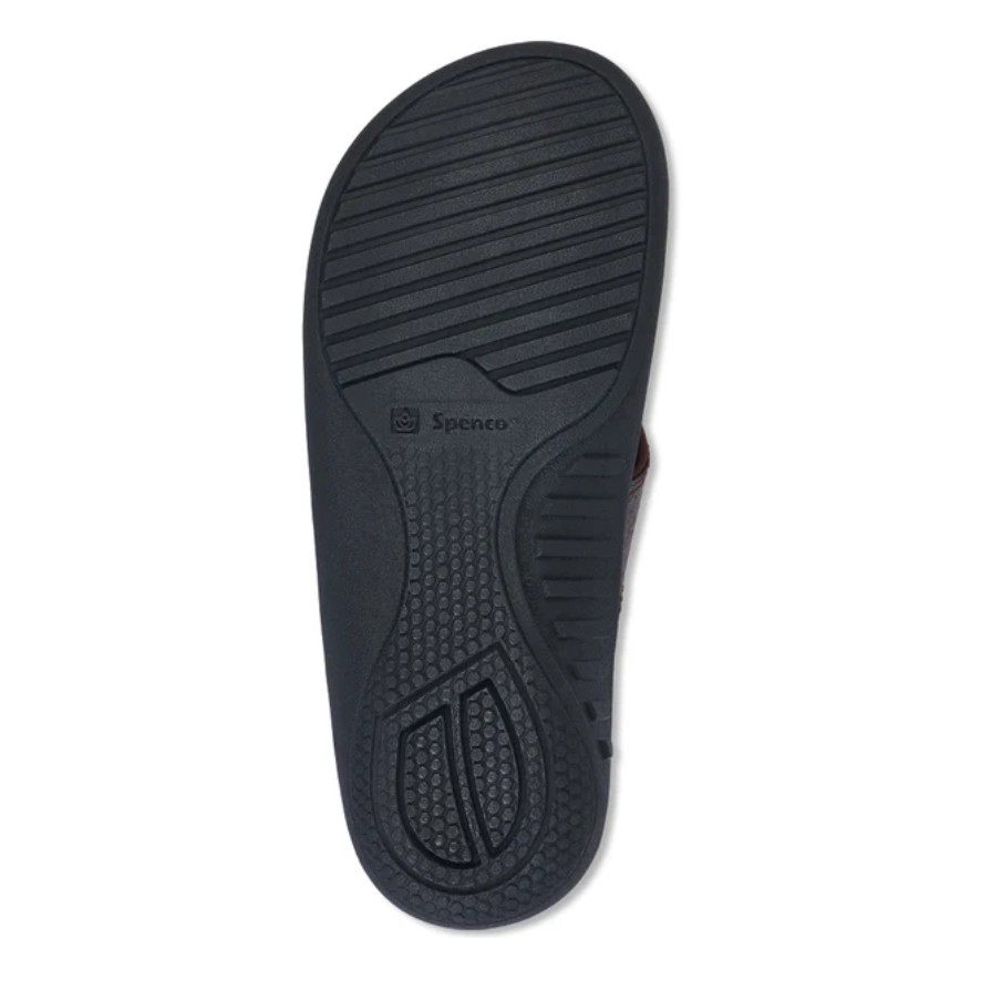 Dép xỏ ngón sức khỏe nữ Spenco Yumi Snake Brown - nâng vòm giảm đau chân, cho bàn chân bẹt