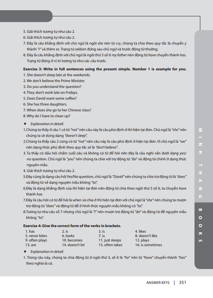 Ngữ Pháp Và Giải Thích Chi Tiết Ngữ Pháp Tiếng Anh - Cơ Bản Và Nâng Cao - Tập 1