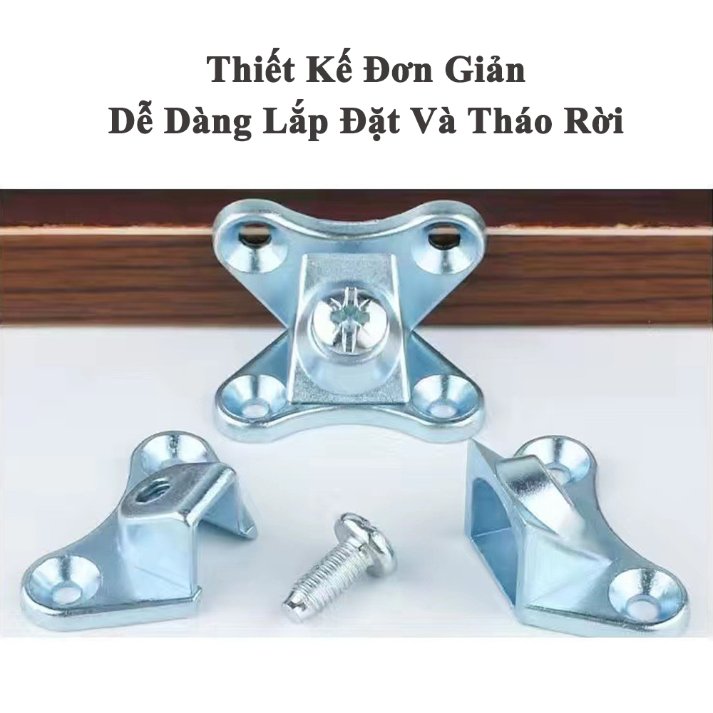 Bát Giá Đỡ Ke Góc Vuông KUNBE (Chốt Bướm) Sử Dụng Ke Đỡ Kệ Tủ Nội Thất Giúp Tháo Lắp Dễ Dàng