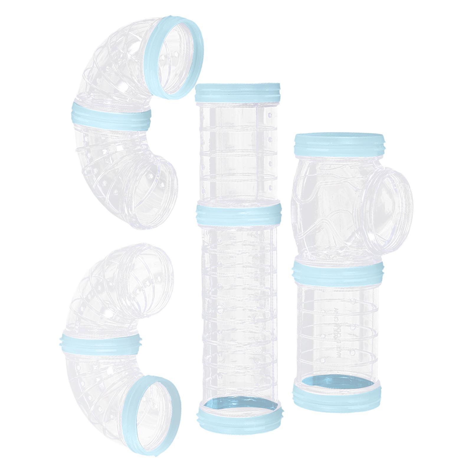8Pcs Hamster Tubes Set Connected Tunnels DIY