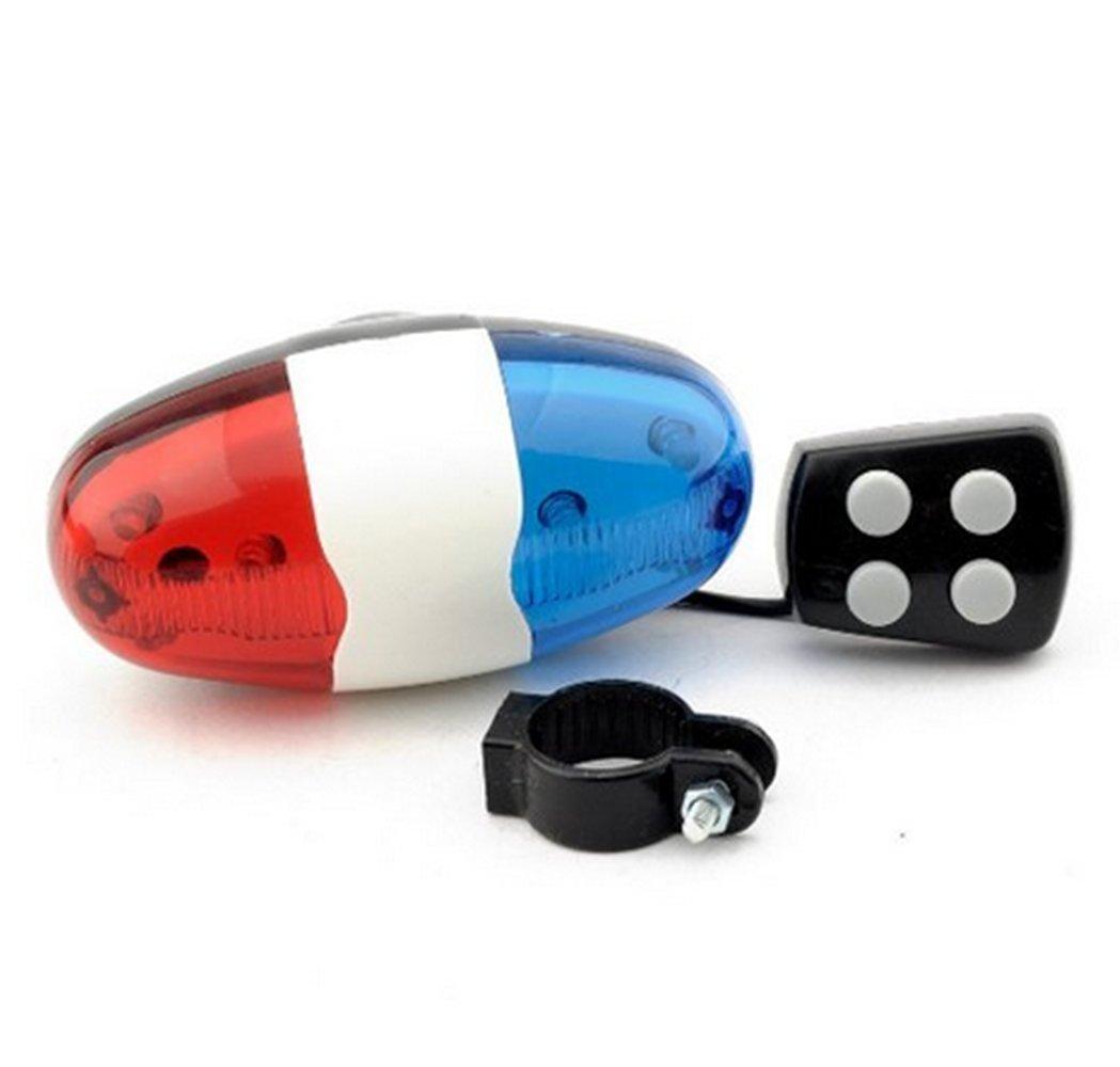 Đèn LED xe đạp cảnh sát với 4 còi báo động âm thanh, kèn, còi xe đạp