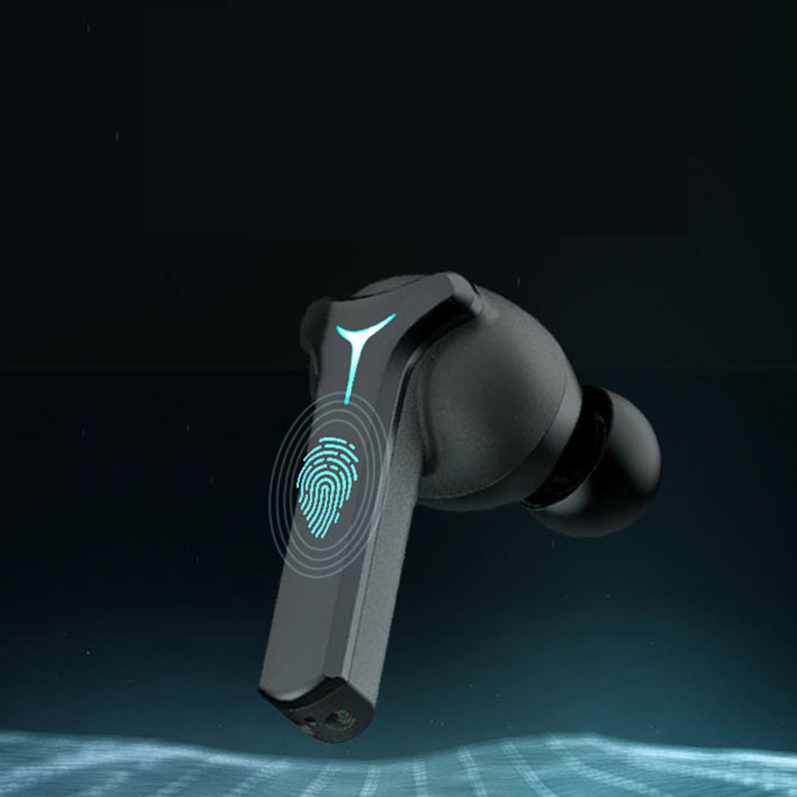 Wireless Gaming Earbuds, Bluetooth Headphones Noise Reduction, HiFi Stereo Earphones, Long Playtime with Charging Case, for Gamer Sports