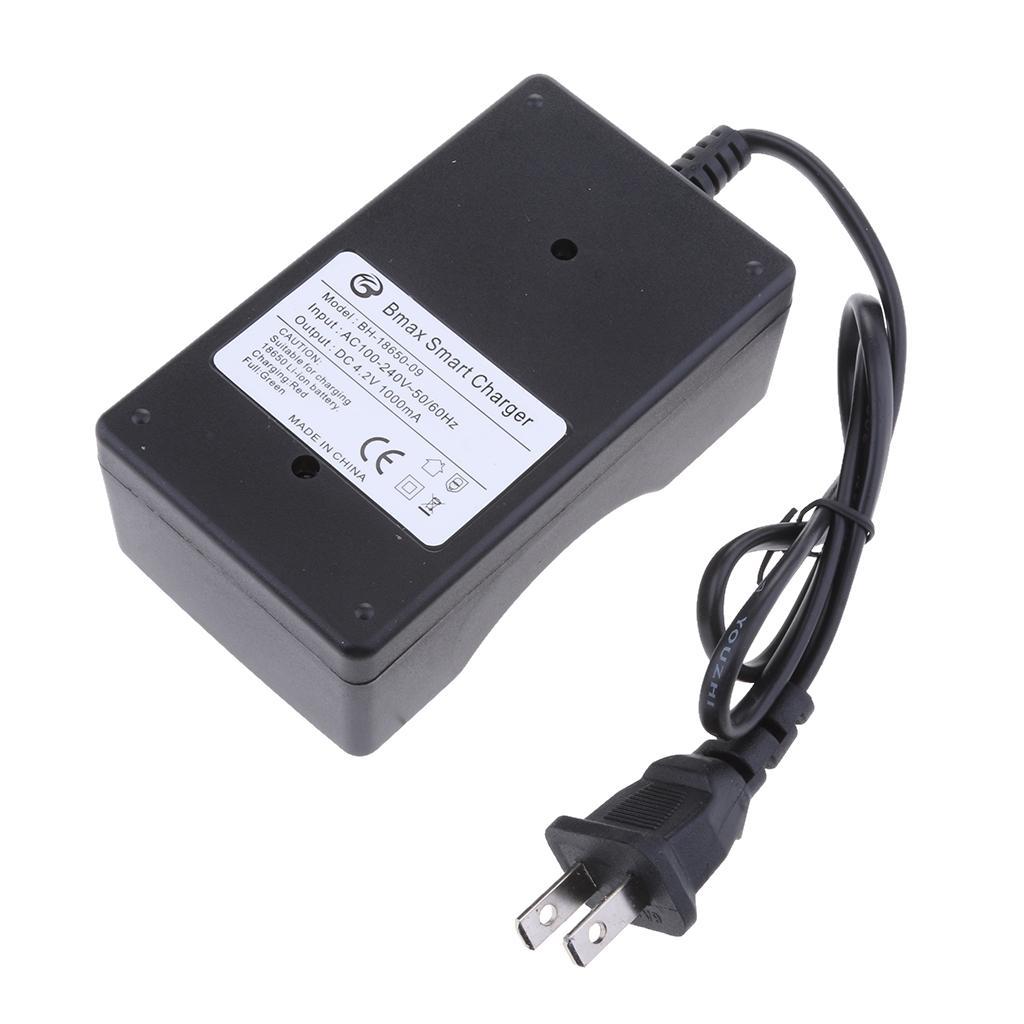 US Plug 2-slot Flashlight Miner's Lamp Lighting Battery Charge