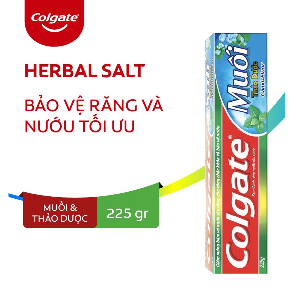 Kem đánh răng Colgate muối thảo dược 225g/tuýp