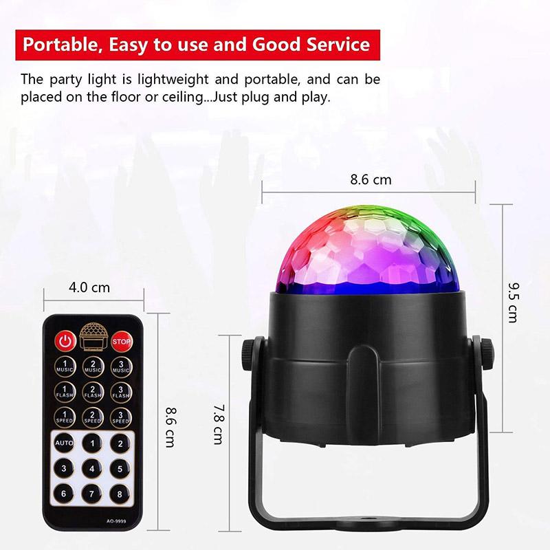 Quả Cầu Ma Thuật Điều Khiển Từ Xa Có Đèn Led Nhiều Màu Trong 1