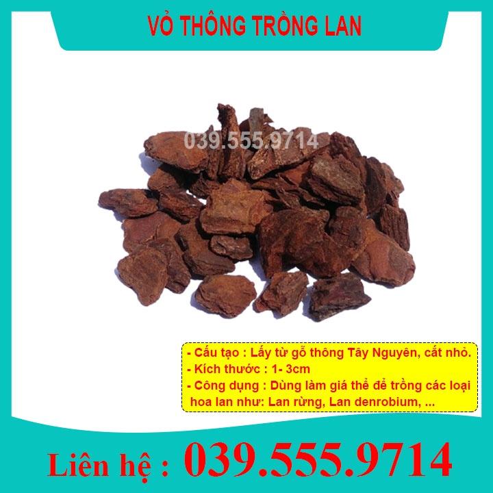 Vỏ Thông Trồng Lan 1Kg - Giá Thể Đã Qua Xử Lý