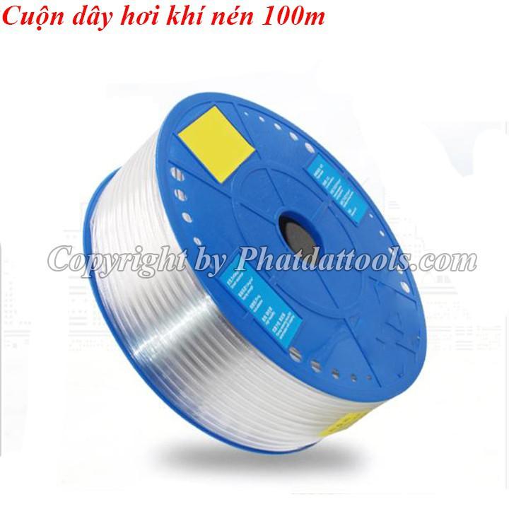 Cuộn dây hơi khí nén 100m-200m các size 4mm-6mm-8mm-10mm-12mm-16mm-Hàng Đài Loan đẹp