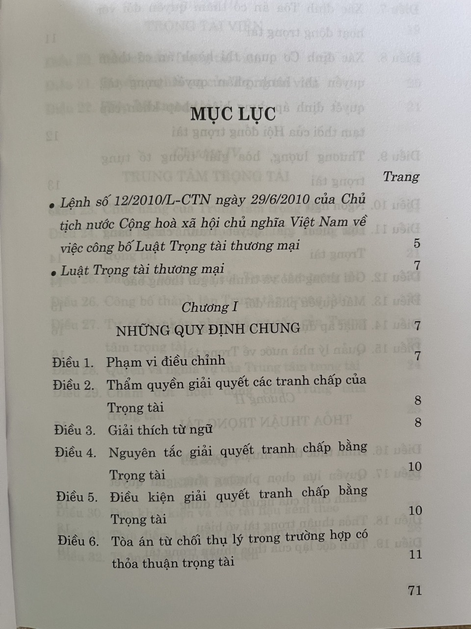 Luật Trọng Tài Thương Mại ( Hiện Hành) 