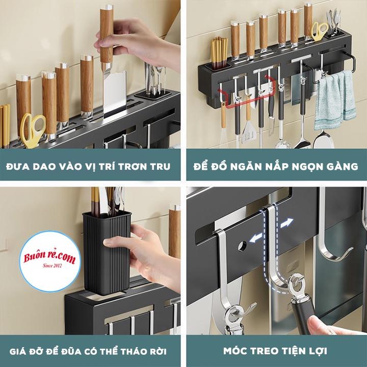 Kệ Để Dao Không Cần Khoan Đục Với Miếng Dán Chuyên Dụng Siêu Bền Dính Chắc Giá Để Dao Đa Năng Chất Liệu INOX Không Rỉ