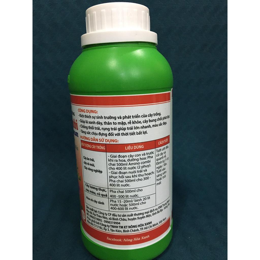 AMINO COMBI – LÁ TO, DÀY, THÂN TO, MẬP, TRÁI LỚN NHANH, CHỐNG THỐI TRÁI - CHAI 0,5 LÍT