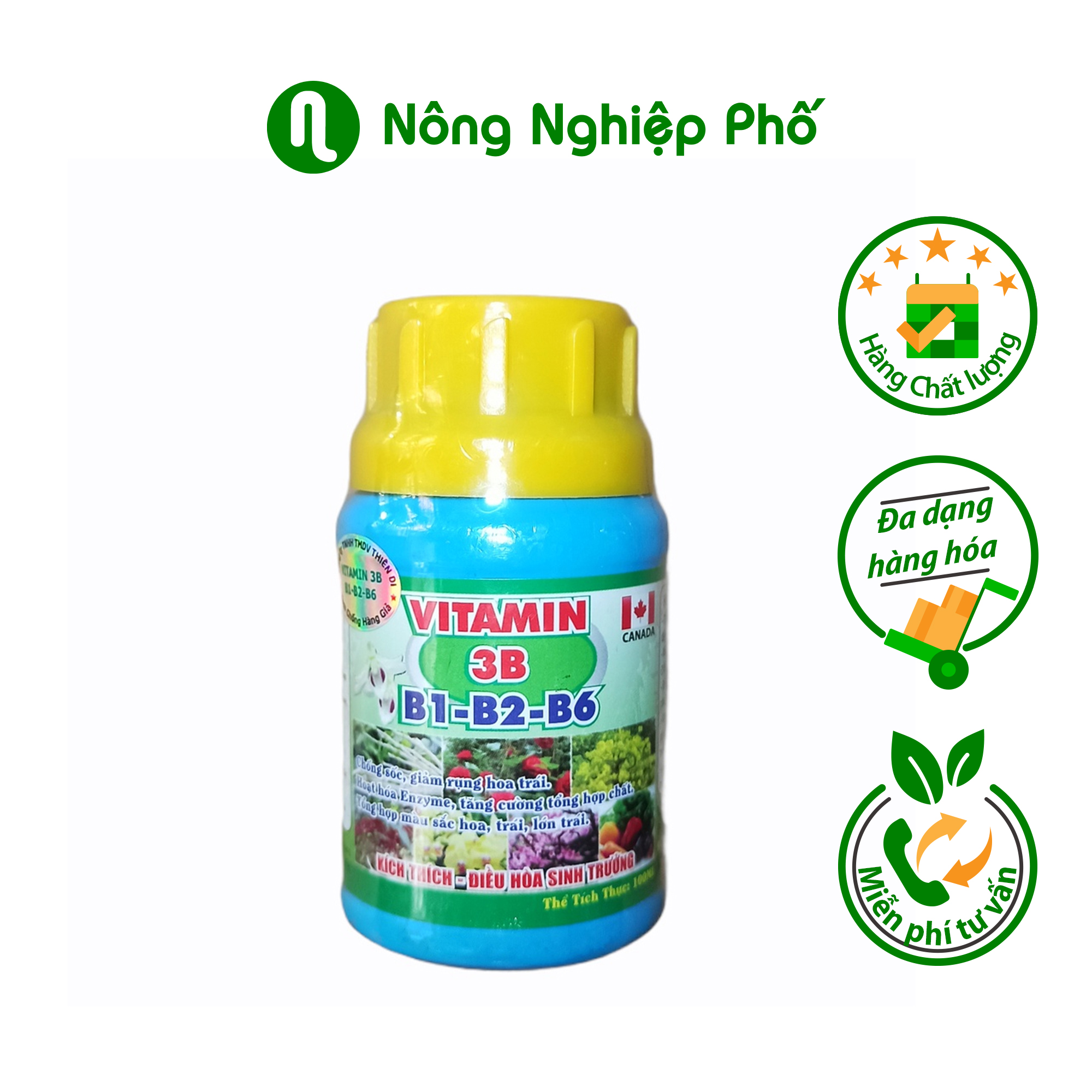 Vitamin 3B ( B1 - B2 - B6 ) Chống sốc, kích thích sinh trưởng - Chai 100ml