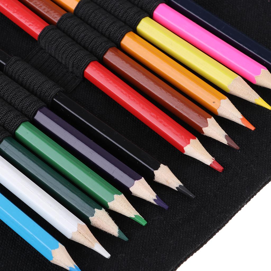Creative Canvas Large Capacity Color Pencil Bag with Pencil XS