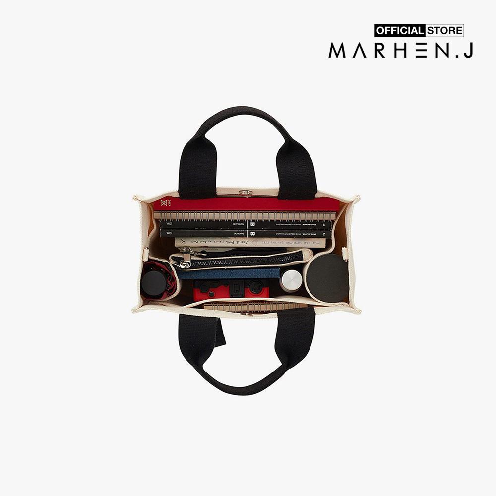 Marhen.J - Túi đeo vai chữ nhật vải bố Rico MJ18BRCO25-CV