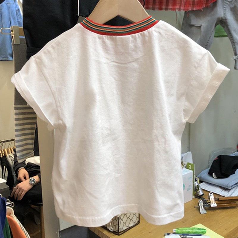 Áo phông size đại cộc tay bé trai, áo thun trẻ em cotton kiểu Hàn 10-38kg