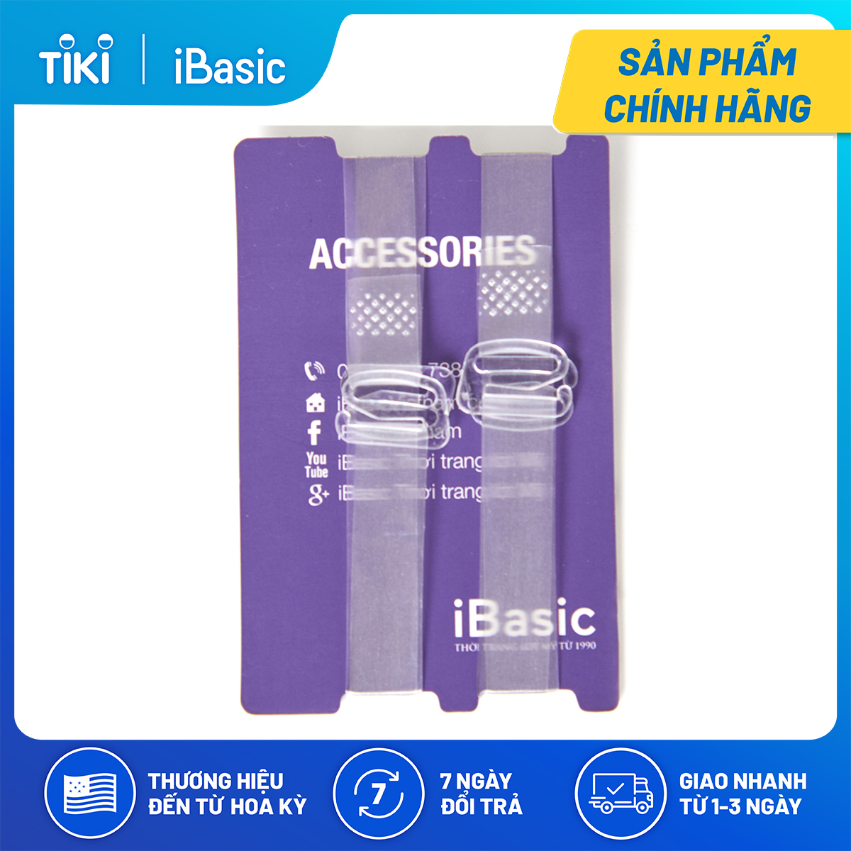 Dây áo ngực trong suốt iBasic PK076